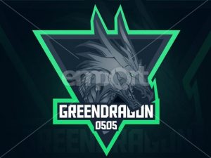 Drachen Logo für Gaming Channel GREENDRAGON 0505